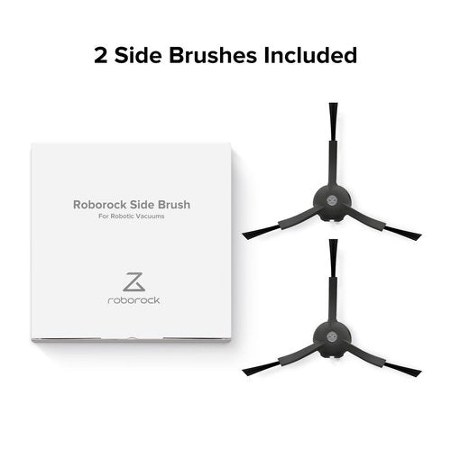 roborock Side Brushes Replacement (2 Pieces) for S8 Pro Ultra, S7 Max Ultra, Qrevo, Roborock Qrevo Slim, Series of S7 MaxV/S7/Q7Max/Q8 Max/S8/Q7/Q5/S6/S5/S4/E5/E4/E3/E2 Robot Vacuum Cleaner, Black