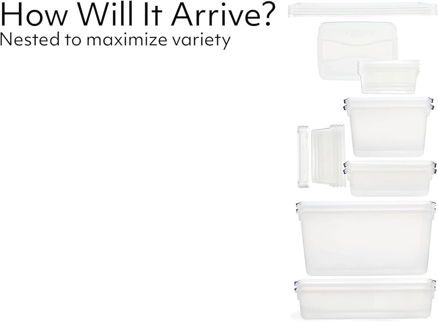 Rubbermaid Clear Storage Bins - Stackable 16-Pack with Latching Lids | BPA-Free, Made in USA