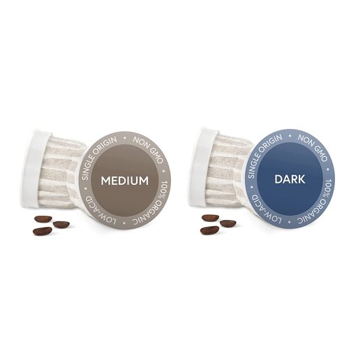 Fabula Coffee Pods Medium and Dark Roast Bundle - 48 Count, Compatible with Keurig & Keurig 2 Machines