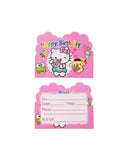 AQHOFSV 20 Pcs Cat Birthday Party Invitation Card Party Supplies Decoration (pink)