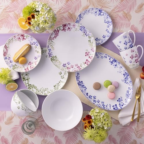 Noritake Bloomington Road Colorful Set of 4 Dinner Plates, 10-1/2"