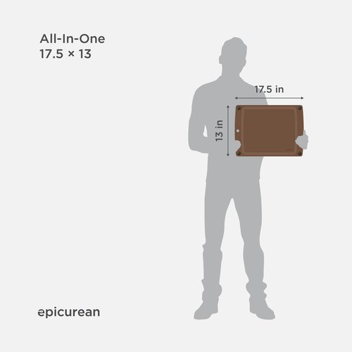 Epicurean All-in-One 17.5" × 13" Cutting Board, Nutmeg