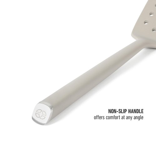 Calphalon Edge Silicone Flexible Slotted Turner - Taupe
