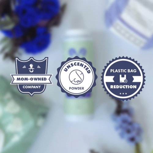 Diaper Dust - Diaper Deodorizing Powder with Activated Charcoal - Diaper Odor Eliminator, No Diaper Pail Needed, Portable and Unscented - Dusting Powder Diaper Smell Eliminator, 2 Pack