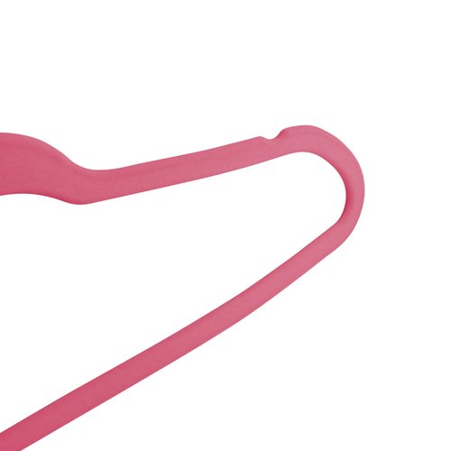 Honey-Can-Do 25-Pack Slim-Profile Non-Slip Velvet Hangers, Pink HNG-09734 Pink