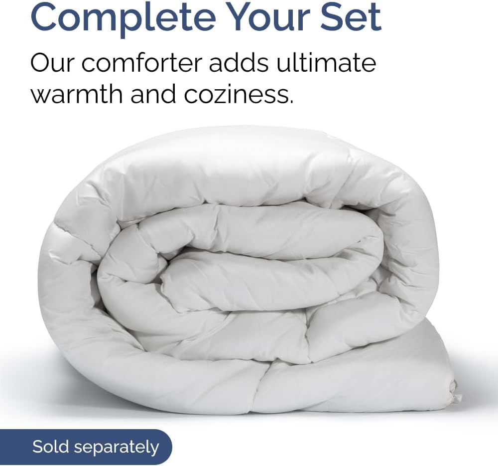 Regine Switzerland Full Size 4-Piece Sheet Set - Comfy Breathable Cooling Bed Sheets - Ultra-Soft Deep Pockets - Oeko-Tex Certified - Charcoal