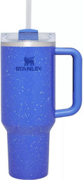 Stanley Quencher H2.0 Tumbler - 30oz Stainless Steel Vacuum Insulated with Lid & Straw - Deep Iris Speckle