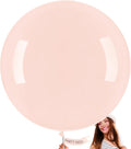 PartyWoo Pale Pink Balloons - 36 Inch Latex Helium Balloons for Birthday & Baby Shower Decor