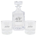 The Memory Company Officially Licensed 27oz & 12oz Etched Team Logo Decanter Set, New York Jets