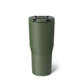 BrüMate Nav 25oz 100% Leak Proof Insulated Travel Tumbler with Magnetic BevLock™ Lid - Double Wall Cup-Holder Friendly Stainless Steel Mug (OD Green)