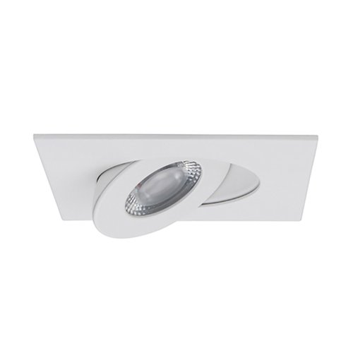 Lotos 2in LED Multiples 1-Light Adjustable Recessed Light 3000K Warm White 6W 530 Lumens IC-Rated Airtight 120V-277V Universal in White