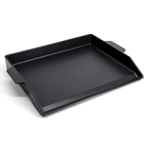 Criditpid Universal Large Cast Iron Cooking Griddle with Extra High Sidewalls for Gas Grills, Charcoal, 20 Inch Blackstone Griddle Pan Griddle Flat Top Grill Plate for 4 Burner Range Oven, 23" x 16"