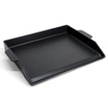 Criditpid Universal Large Cast Iron Cooking Griddle with Extra High Sidewalls for Gas Grills, Charcoal, 20 Inch Blackstone Griddle Pan Griddle Flat Top Grill Plate for 4 Burner Range Oven, 23" x 16"