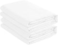 Microfiber 2-Pack 1800 Ultra Soft and Comfy Fitted Bottom Bed Sheets - 39" x 75" Great for Kids, Guest, Dorm, Camp, Twin Beds (Twin, White)