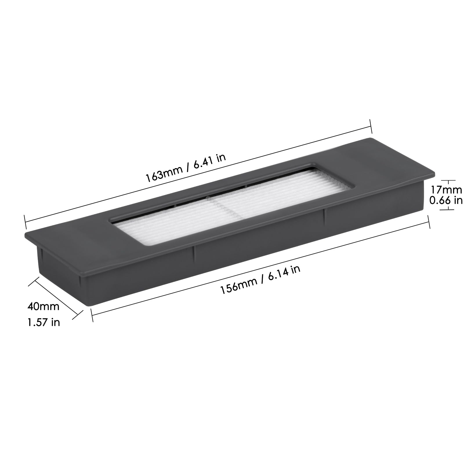 (3 Pieces) N10 HEPA Filter for Robot Vacuum Ecovacs DEEBOT OZMO N10 N10 Plus 920 950 T8 AIVI Max T9 T5 N5 N7 N8+ N8 Pro Plus DX55 DX93 DJ65, Robot Vacuum Cleaner Filter Accessories