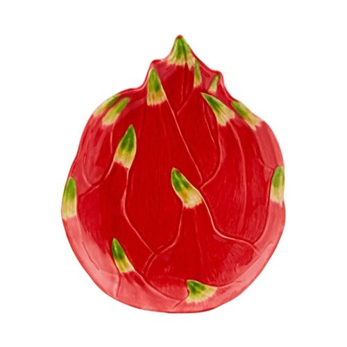 Vista Alegre Bordallo Pinheiro Tropical Fruits Dessert Plate Pitaya Dragon Fruit