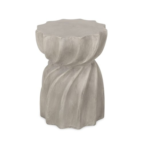 Richie Indoor Contemporary Lightweight Concrete Accent Side Table