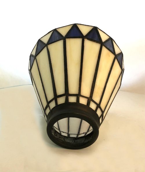 NADUOXRK Tiffany Style Stained Glass Lampshade, Replacement Lamp Shades with Fan Light, Wall Lamp and Chandeliers, 5.5-Inches Dia
