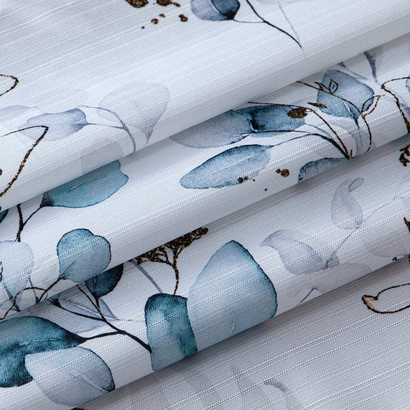 Multicolor Floral Fabric Shower Curtain - 3D Textured, Water-Repellent, 70x72 Inches - Sweet Garden Design - Variation of THIS listing