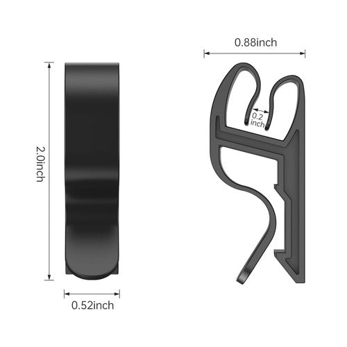 GEZIDEA 50 Pack Christmas Light Clips Outdoor, Universal Gutter & Shingle Clips for Hanging Mini String Lights, Roof, House, Yard, Holiday Decorations