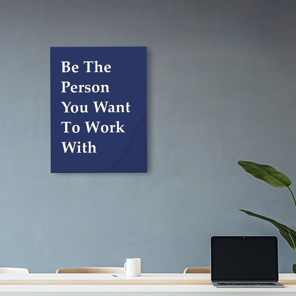 OTINGQD Motivational Wall Art - Inspirational Office Decor for Teamwork | Positive Canvas Print for Home & Cubicle