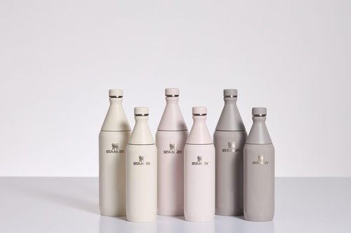 Stanley All Day Slim Bottle 34 oz | Twist On Lid with Leakproof Seal | Slim Design for Travel & Gym | Insulated Stainless Steel | BPA-Free | Ash