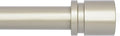 Byondeth Adjustable Curtain Rod - 16 to 200 Inches, 1 Inch Diameter, Brushed Nickel Finish