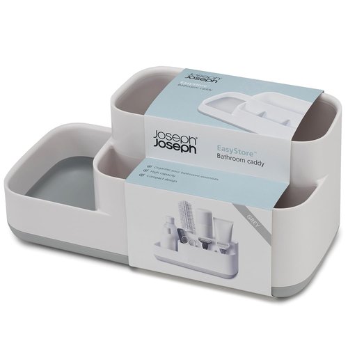 Joseph Joseph EasyStore Bathroom Storage Countertop Organizer Caddy , Gray