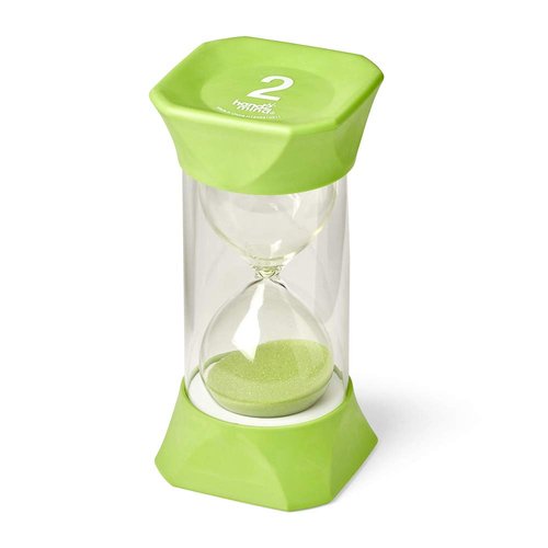 hand2mind Jumbo 1, 2, 5, and 10 Minute Sand Timer Set with Soft Rubber End Caps, Hourglass Timer, Visual Timer for Toddlers, Calm Down Corner, Time Out Timer, Large Classroom Timer (Set of 4)