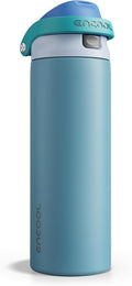ENCOOL Insulated Water Bottle - Leakproof Dual-Sip Design | Keeps Drinks Cold All Day, 24 oz, Teal Blue
