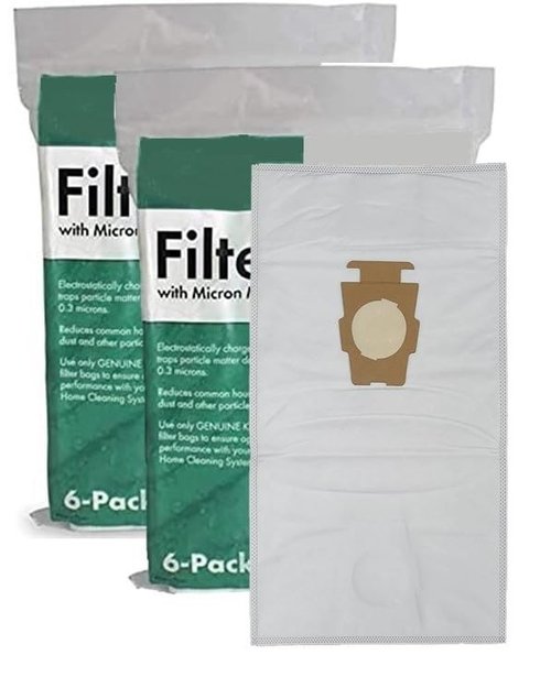 12 Replacement F Style Bags For Kirby Generation G3 G4 G5 G6 G7 G8 G9 G10 G11 G12, Diamond Edition, Avalir I II, Sentria I II G10D, Ultimate G Upright Cleaner. Compare to 204814 204811 204808.