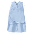 HALO Sleepsack Swaddle - 100% Cotton 3-Way Adjustable Wearable Blanket | Baby Blue, Newborn (0-3 Months)