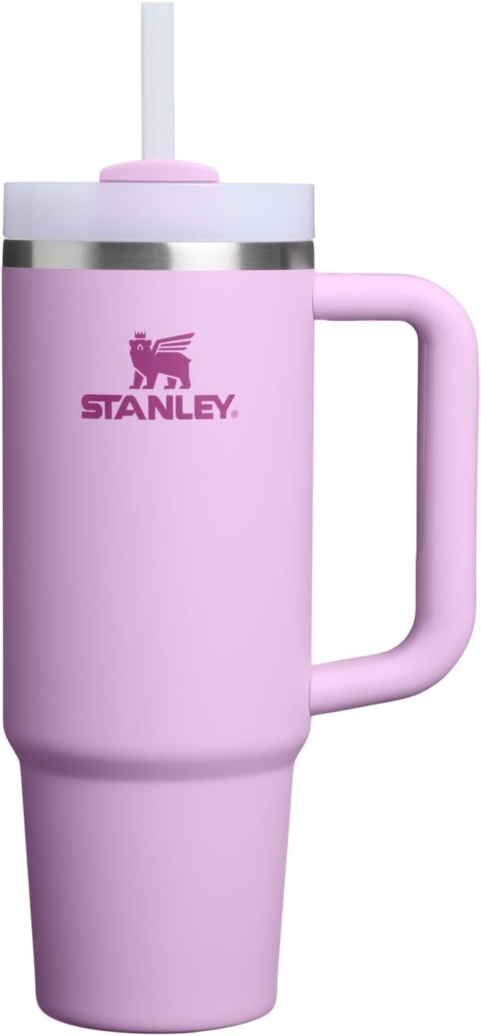STANLEY Quencher H2.0 Tumbler - 30 oz Insulated Stainless Steel Cup with Handle & Straw | Soft Orchid