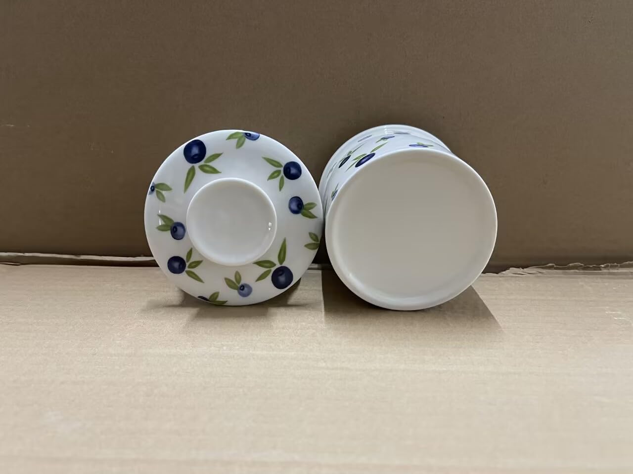 HOLIBAN French Butter Crock for Counter With Water Line French Butter Dish for Counter (BlueBerry)