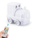 Tianhaixing Night Light Kids with Cute Train Design Children's Room LED Bedside Lamp with Changeable RGB Colors Rechargeable Night Light Compatible with Touch Control & Remote Control - Train