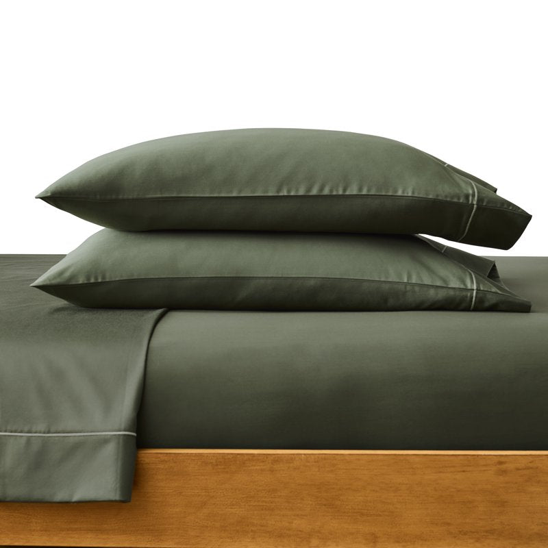 Full Size Cotton Sateen Bed Sheet Set with Flexi-Fit Technology - Sea Turtle