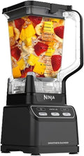 Ninja BN401-A Personal Blender - Auto-iQ Technology, 1100 Peak Watts for Smoothies & Frozen Drinks | Gray with To-Go Cups
