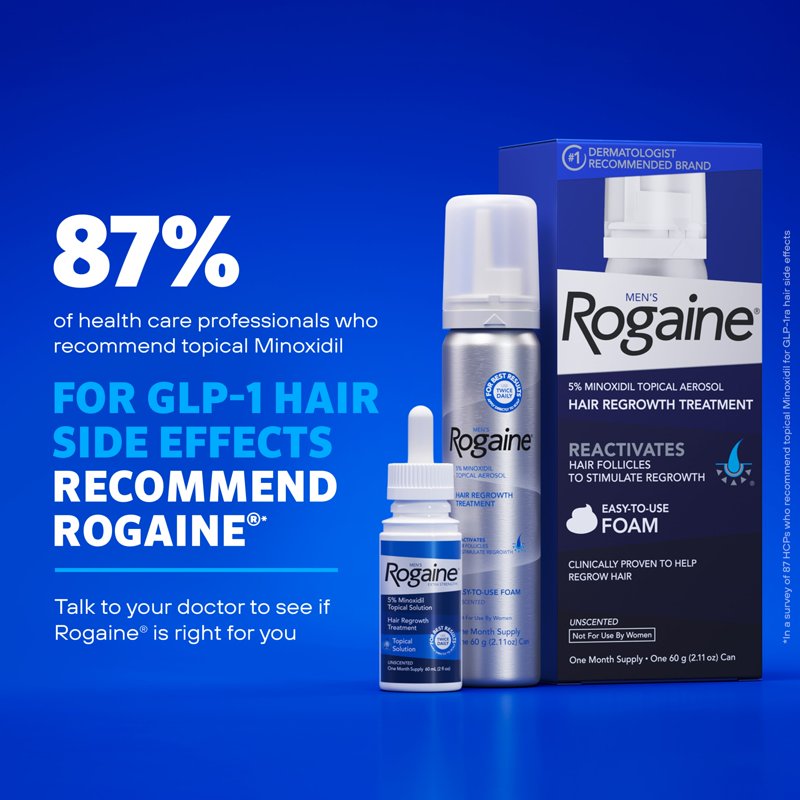 Men's Minoxidil Foam Hair Regrowth Treatment - 1-Month Supply