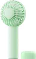Sweetfull Mini Portable Fan - Rechargeable Handheld Fan with 3 Speeds | Cute Green Design for Travel & Makeup