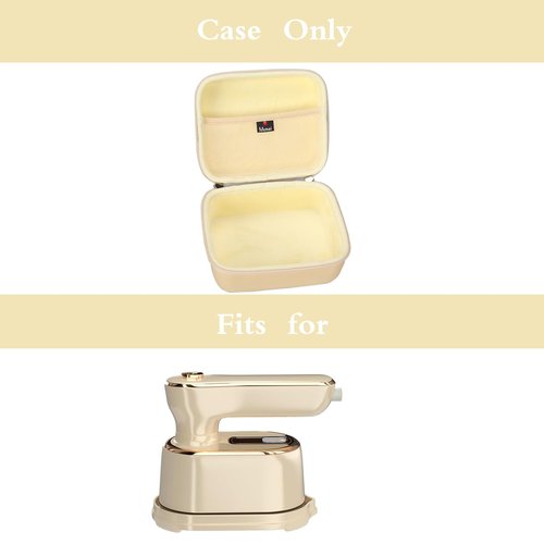 Mchoi Hard Storage Case Fits for Tenhitoys Travel Steamer Iron Electric Steam Ironing Machine for Clothes (Beige)