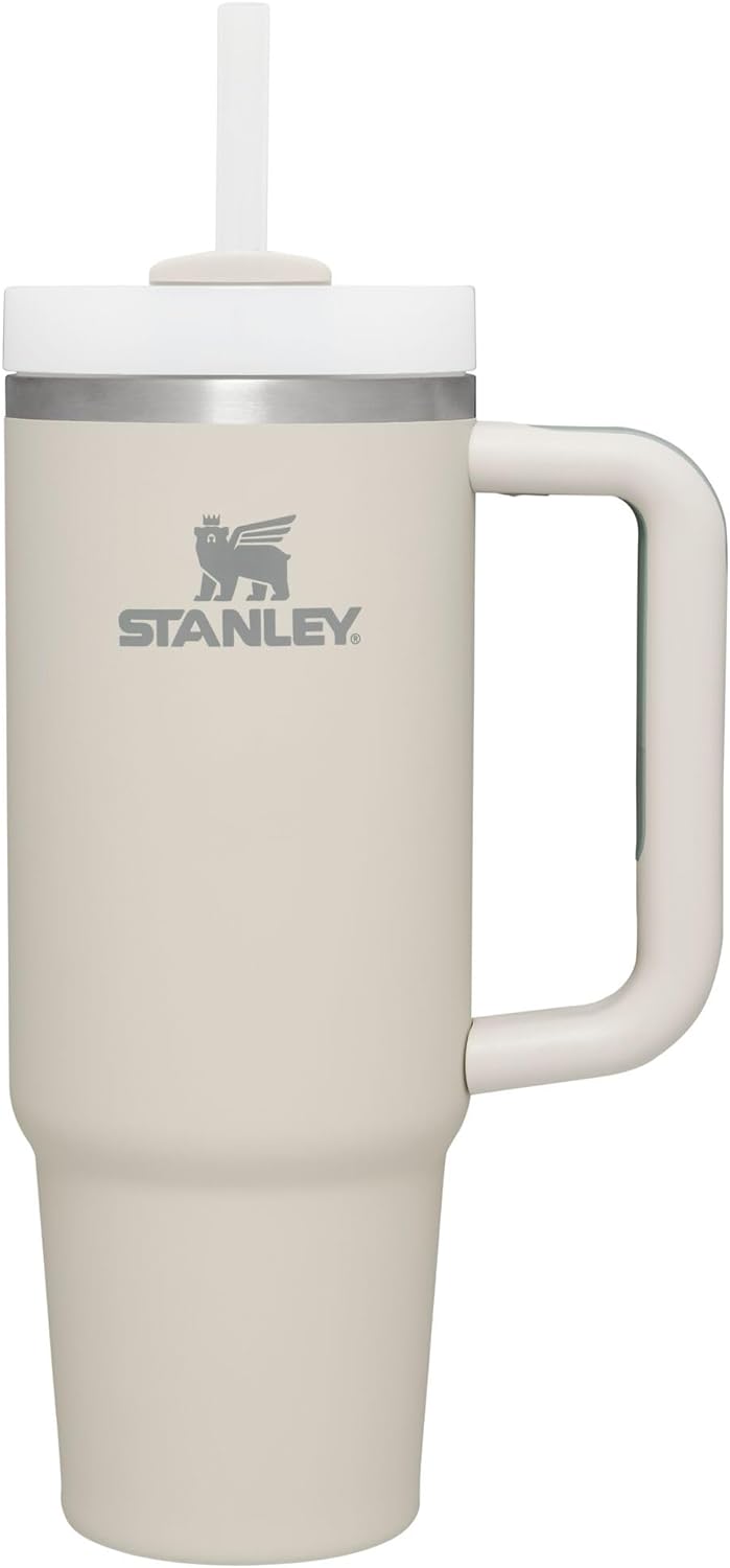 STANLEY Quencher H2.0 Tumbler - 30 oz Insulated Stainless Steel with Handle & Straw | BPA-Free Dune