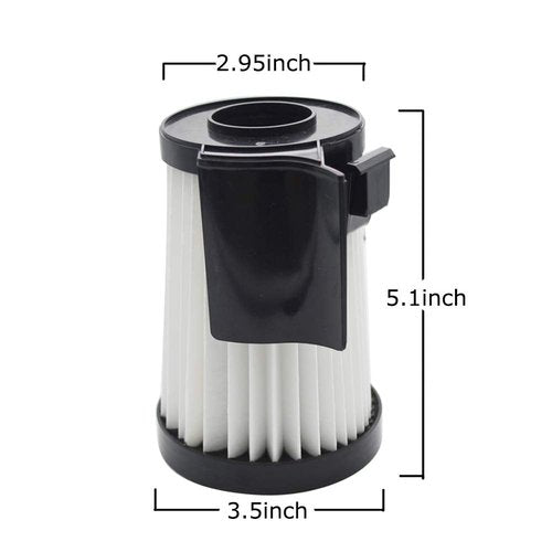 EZ SPARES 2Pcs Replacement For Eureka DCF-10 & DCF-14 Filter Hepa Fits Optima Series Replacement Attachment Compatible With Part # 62731 & 62396