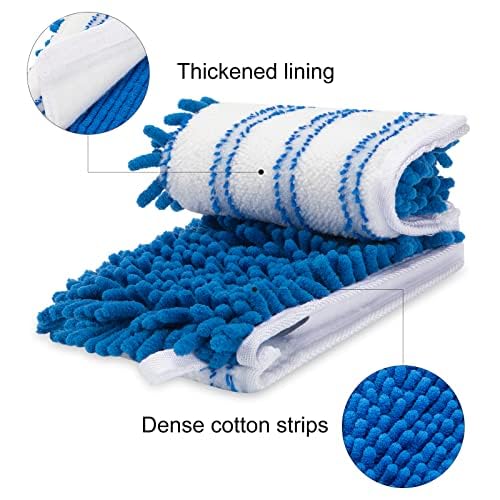 kCarpoly 2 Pack Thicken Mop Refills Head Compatible for O Ceda Dual Action Flip System, Microfiber Mop Head Replacements for Dry Wet Use, Machine Washable Double Sided Surfaces