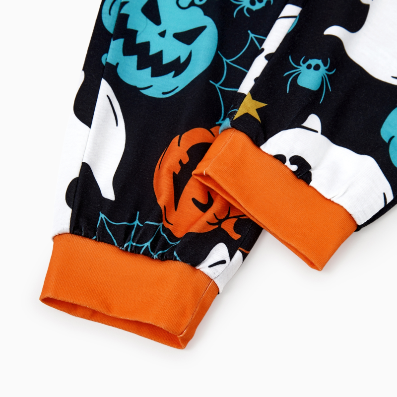 Kids Halloween Pajama Set Ghost & Pumpkin 2T Black Variation of THIS listing