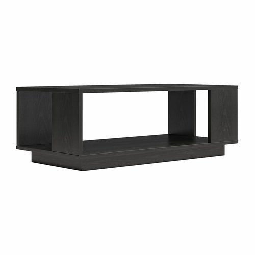 Ameriwood Home Knowle Contemporary Coffee Table, Black Oak, Minimal Design, Eco-Friendly, MDF/Engineered Wood