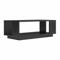 Ameriwood Home Knowle Contemporary Coffee Table, Black Oak, Minimal Design, Eco-Friendly, MDF/Engineered Wood