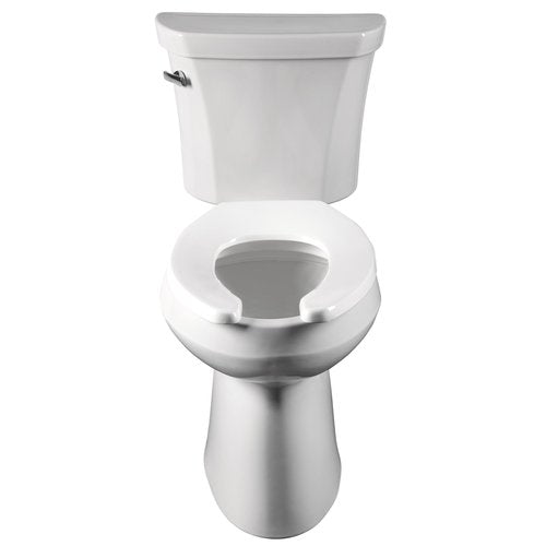 BEMIS 1955CT Commercial Open Front Plastic Toilet Seat, Heavy Duty Industrial Seat without Lid, Secure Installation for Long Lasting Use, Made in USA, Elongated, Black