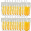 20 PCS Juice Travel Plastic Bags Portable Collapsible Beverage Bag | Leakproof Foldable Water Carrier for Outdoor Hiking, Camping & Seed Storage | Food-Grade BPA-Free Liquid Container