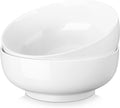 MALACASA Extra Large Serving Bowls Set of 2 - 114 OZ Porcelain White Bowls for Salad, Soup & Pasta
