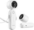 Diveblues Mini Portable Turbo Fan - 12H Max Cooling, 4000mAh Battery, 3-in-1 Handheld/Neck/Desktop Fan